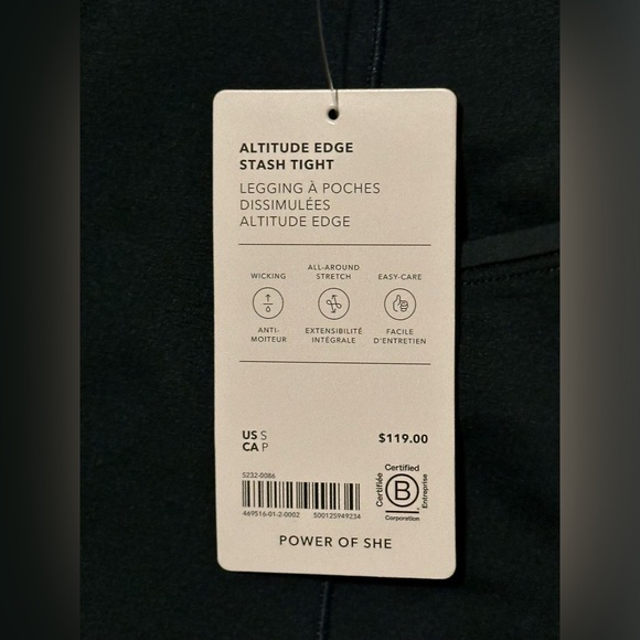 NWT Athleta Altitude Edge Stash High Rise Legging Size S in Cypress Green - Picture 5 of 16